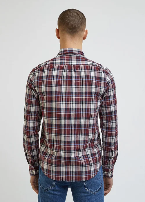 Lee Button Down Navy Check