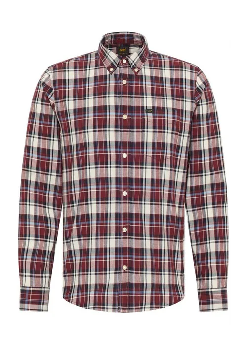 Lee Button Down Navy Check