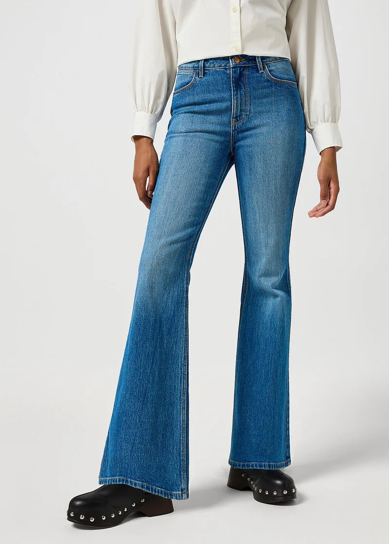 Wrangler Fierce Flare Jeans Meadow