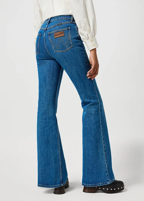 Wrangler Fierce Flare Jeans Meadow