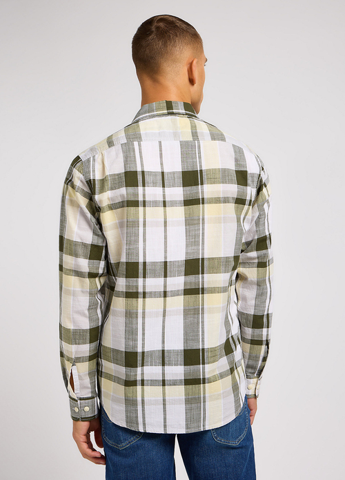 Lee Worker Shirt 20 Kale Check - 112349941