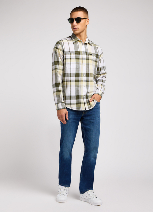 Lee Worker Shirt 20 Kale Check - 112349941