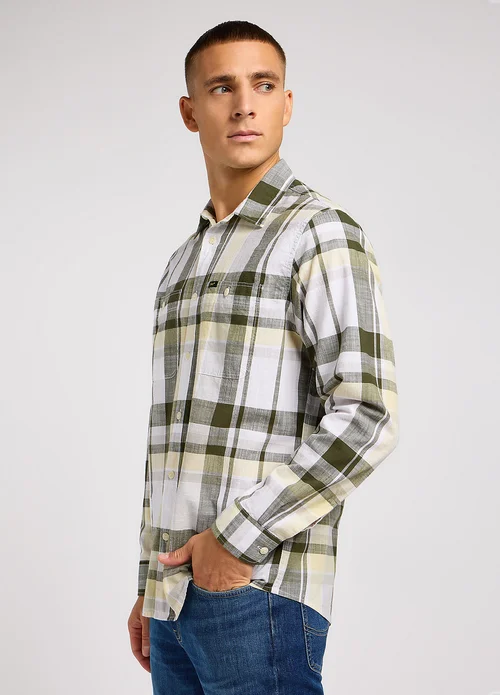 Lee Worker Shirt 20 Kale Check