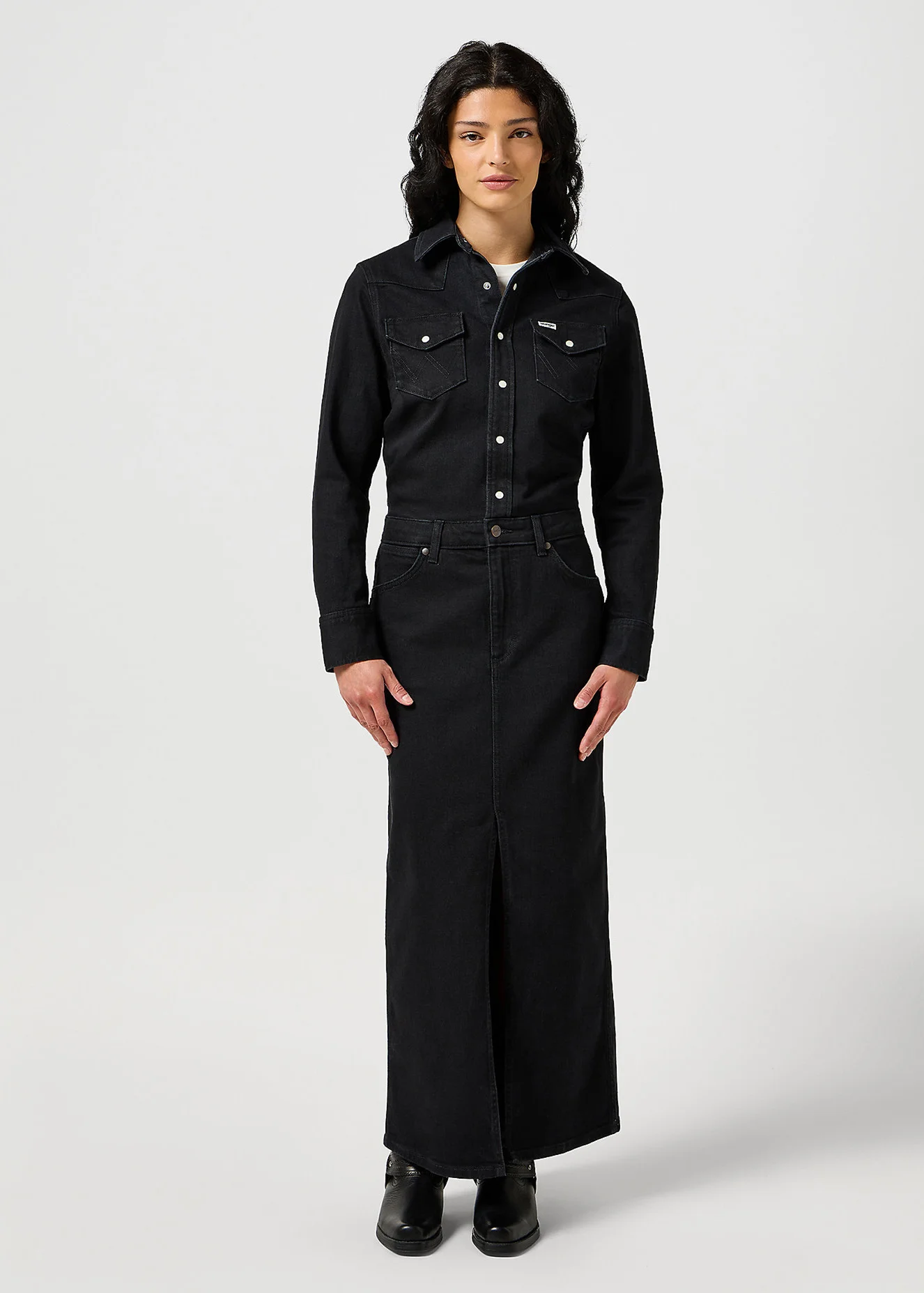 Wrangler Denim Match Up Dress Black