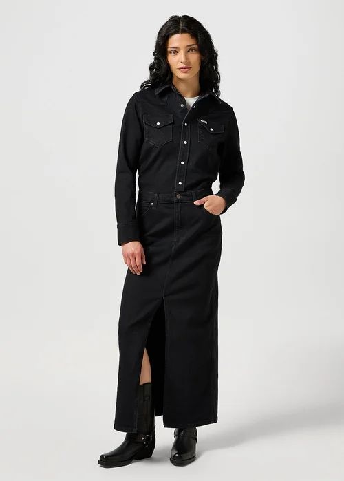 Wrangler Denim Match Up Dress Black