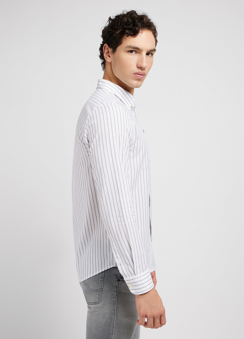 Lee Button Down Olive Grove Stripe - 112349958