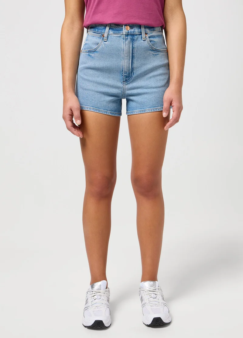 Wrangler Festival Denim Shorts Good Vibes
