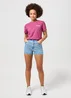Wrangler Festival Denim Shorts Good Vibes