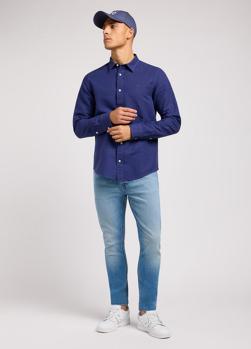 Lee Patch Shirt Medieval Blue - 112349964