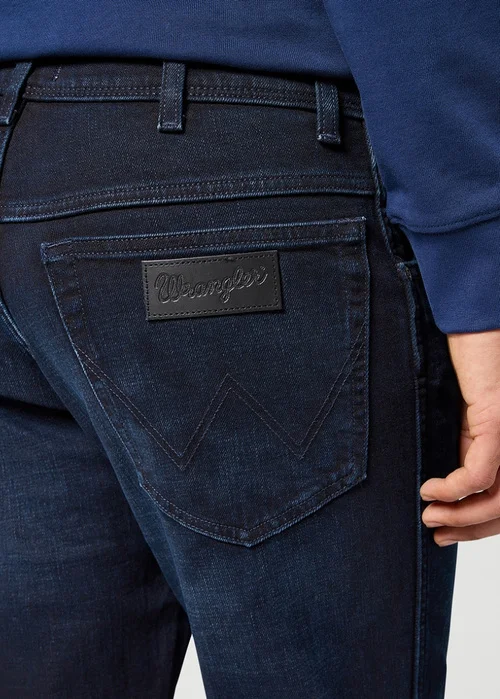 Wrangler Texas Slim Jeans Deep Blue Black