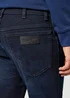 Wrangler Texas Slim Jeans Deep Blue Black