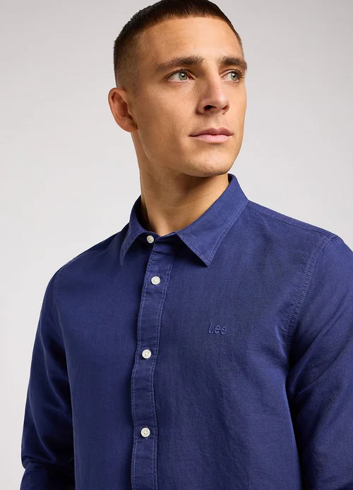 Lee Patch Shirt Medieval Blue