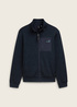 Tom Tailor Fleece Stand Up Jacket Navy Melange Structure - 1044006-36280