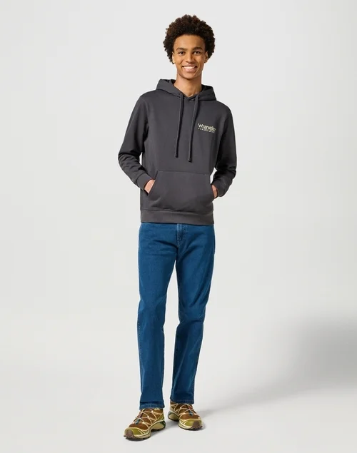 Wrangler Small Logo Crew Faded Black