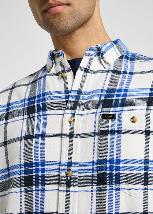 Lee Riveted Shirt White Check