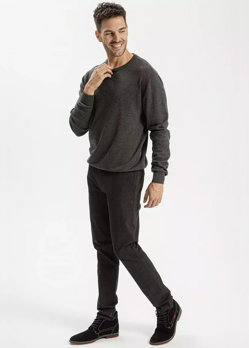 Cross Jeans Knitwear C Neck Anthracite 021