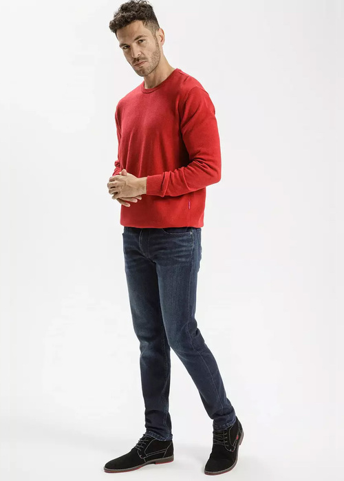 Cross Jeans Sweater Dried Tomato 529 - 34228-529