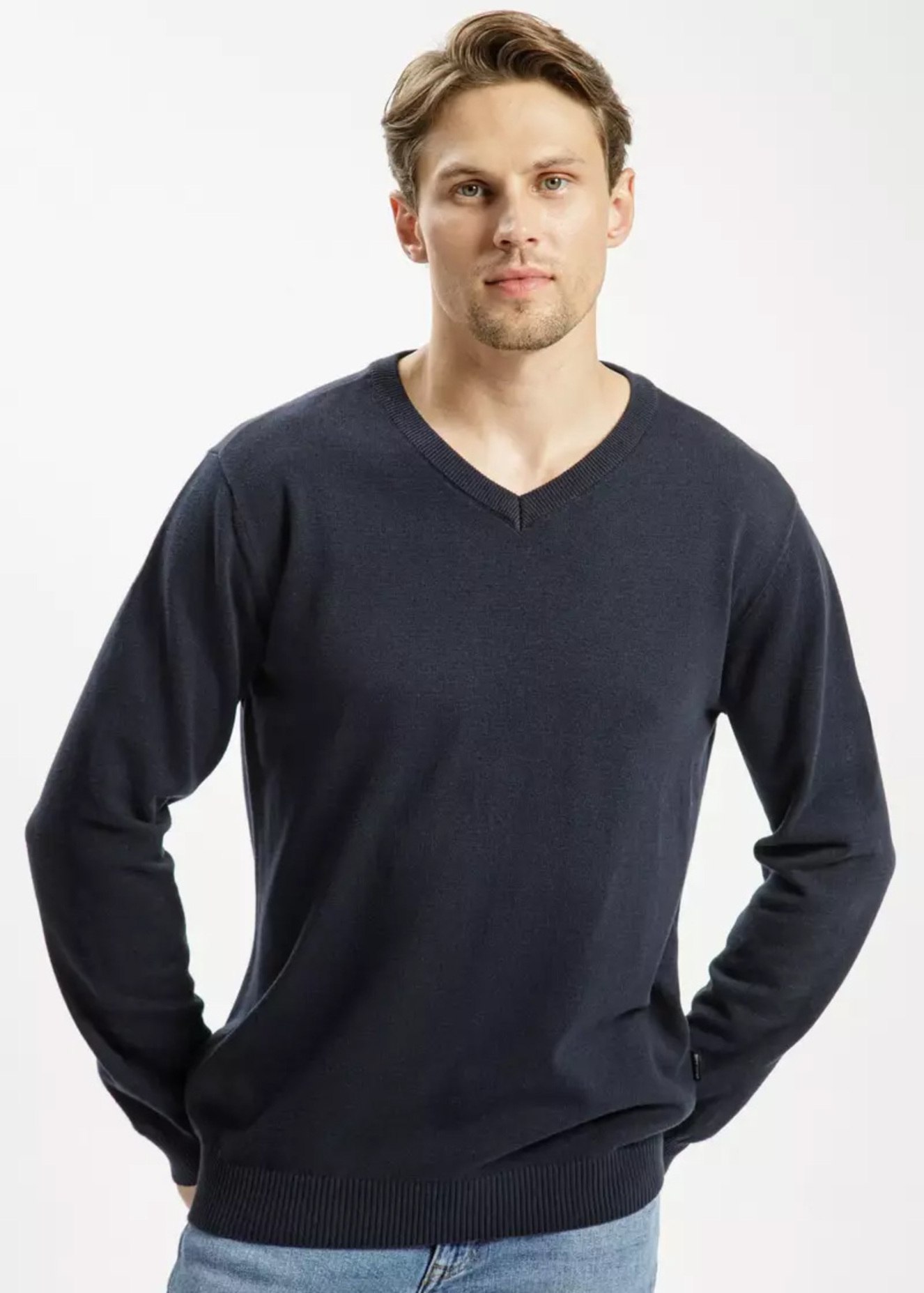 Cross Jeans Sweater Navy 001 - 34229-001