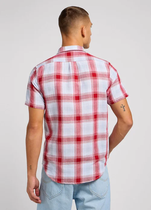 Lee Leesure Shirt Garnet Check