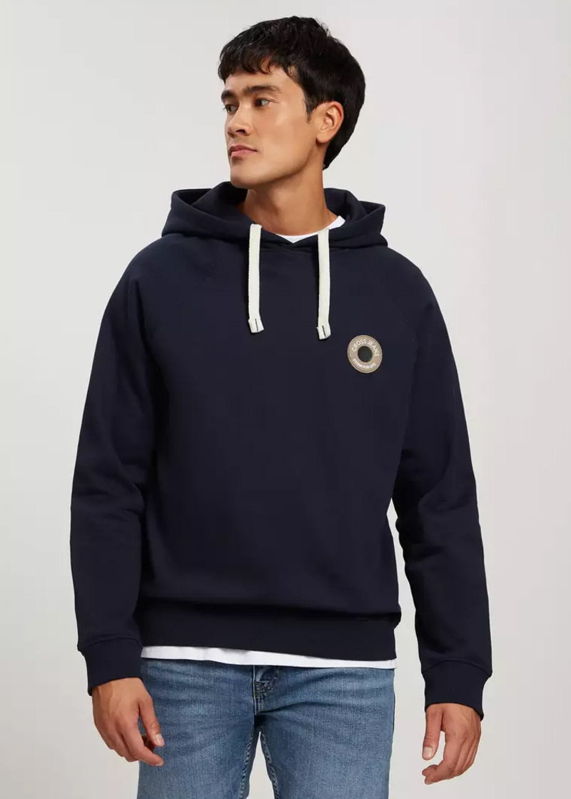 Cross Jeans Hoddie Navy 014 - 25465-014