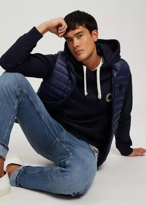 Cross Jeans Hoddie Navy 014 - 25465-014