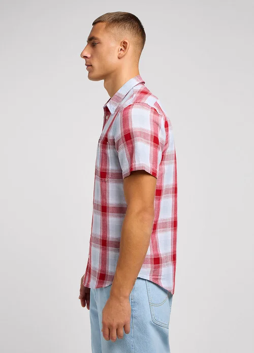 Lee Leesure Shirt Garnet Check