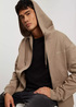 Cross Jeans Hoodie Zip Taupe 383 - 25472-383