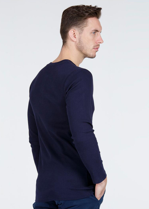 Cross Jeans Long Sleeve Tee Navy 001 - 15129-001