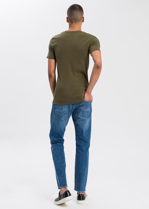 Cross Jeans T Shirt C Neck Khaki 002 - 15495-002