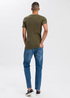 Cross Jeans T Shirt C Neck Khaki 002