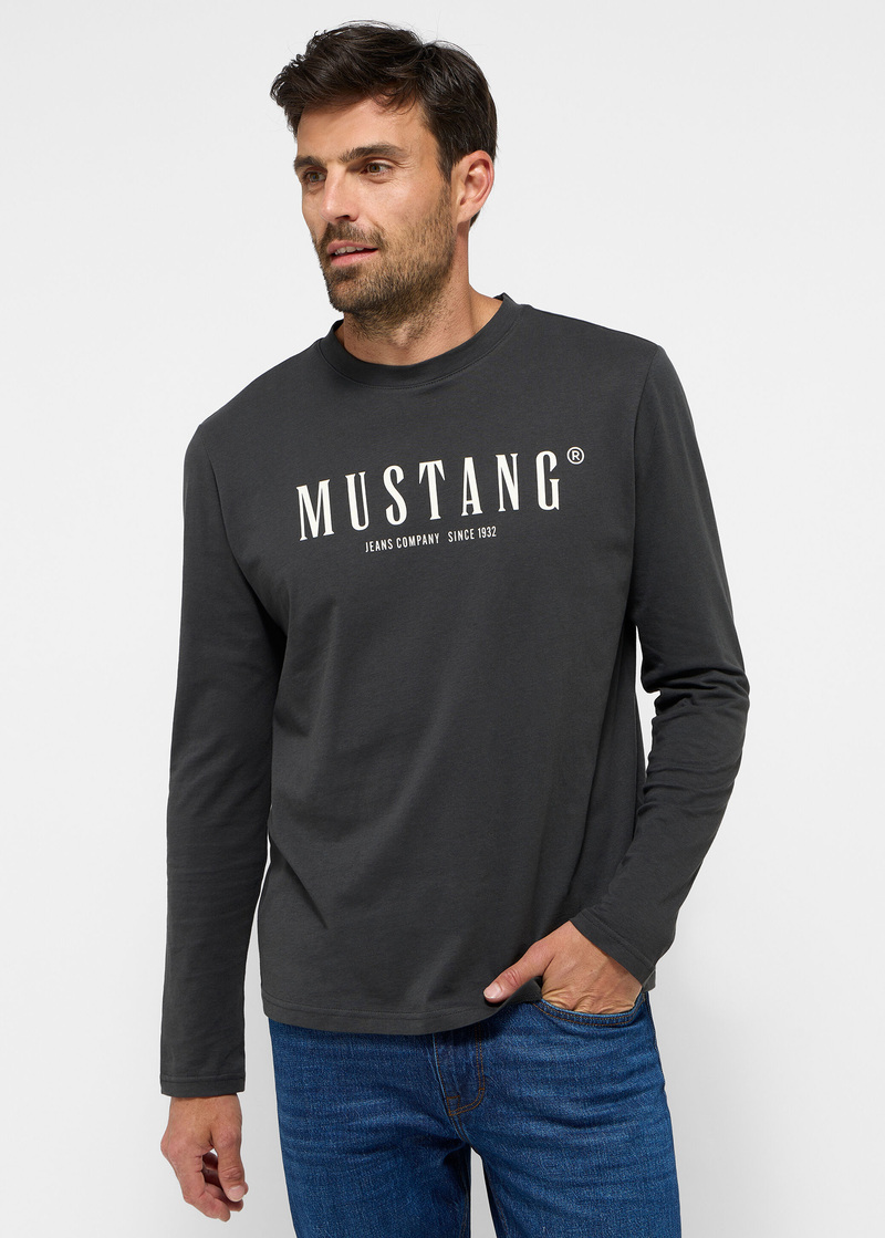 Mustang Asheville Logo Tee Pirate Black