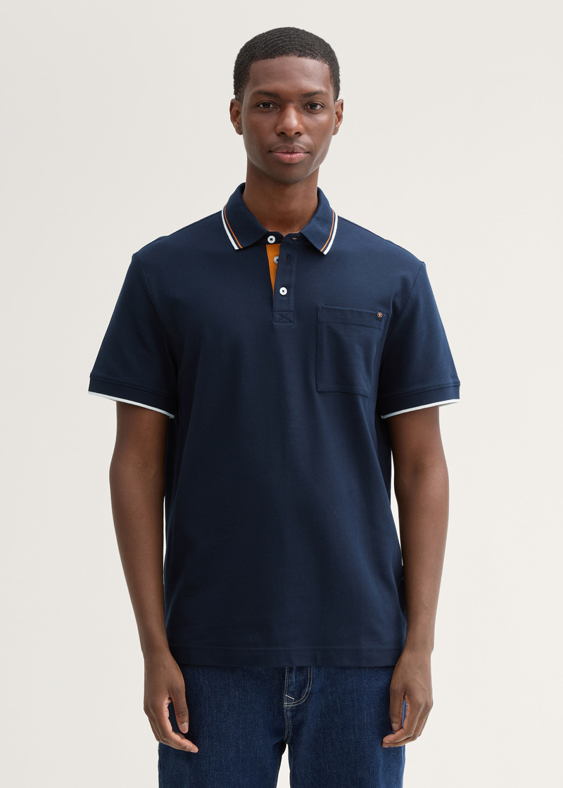 Tom Tailor Polo Tee Sky Captain Blue