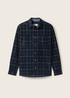 Tom Tailor Corduroy Shirt Navy Dark Check - 1043797-36631