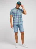 Lee Button Down Short Sleeve Dandy Green Check