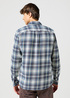 Wrangler Two Pocket Shirt Blue Grey