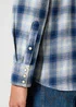 Wrangler Western Shirt Blue Shadow Check - 112357398