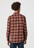 Wrangler One Pocket Shirt Root Beer Check