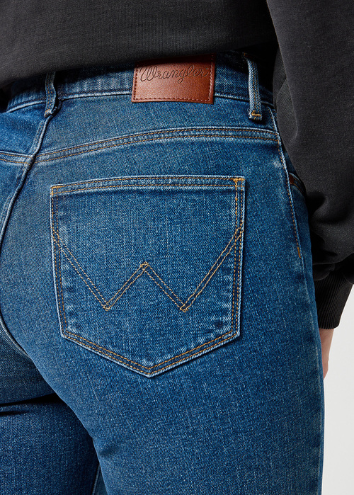 Wrangler Straight Vintage Blue - 112356387