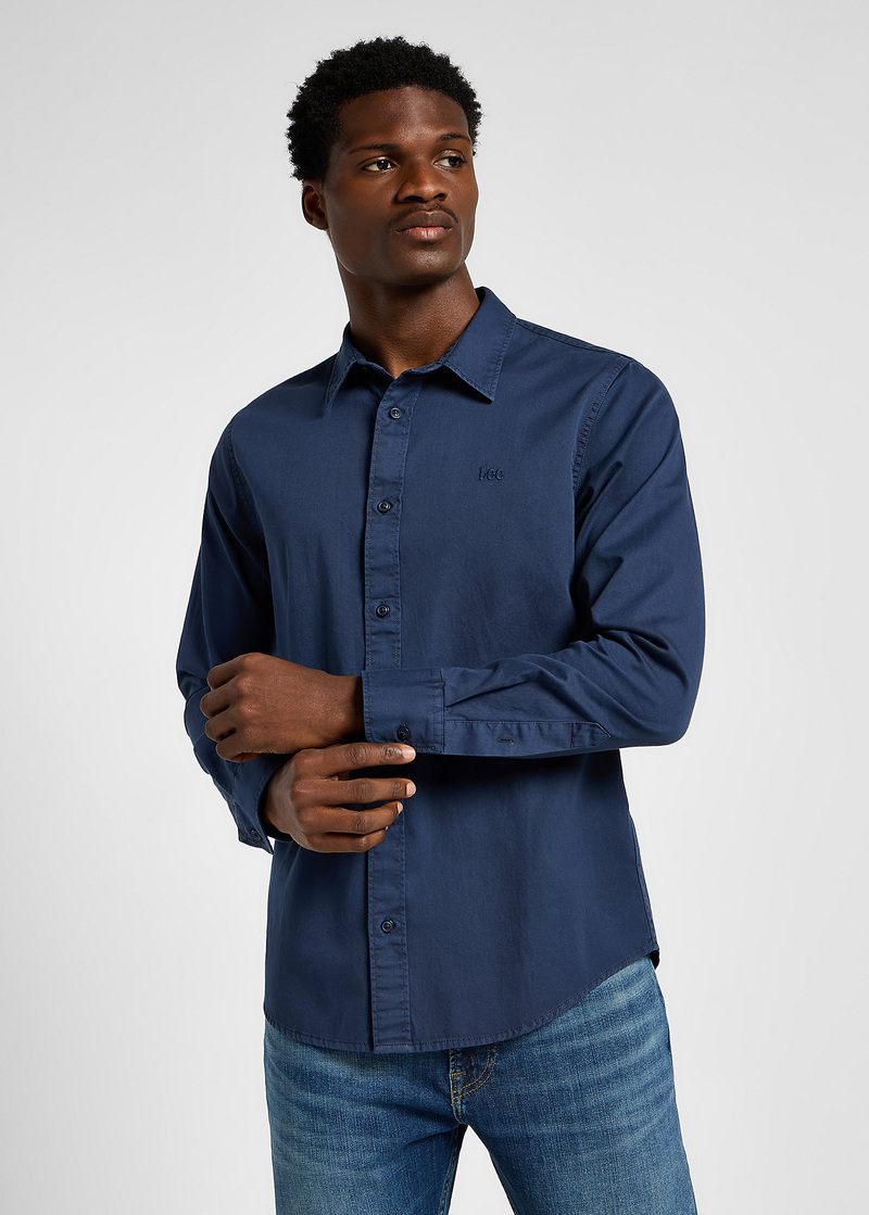 Lee Patch Shirt Mood Indigo - 112355737