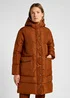 Lee Long Puffer Jacket Clove