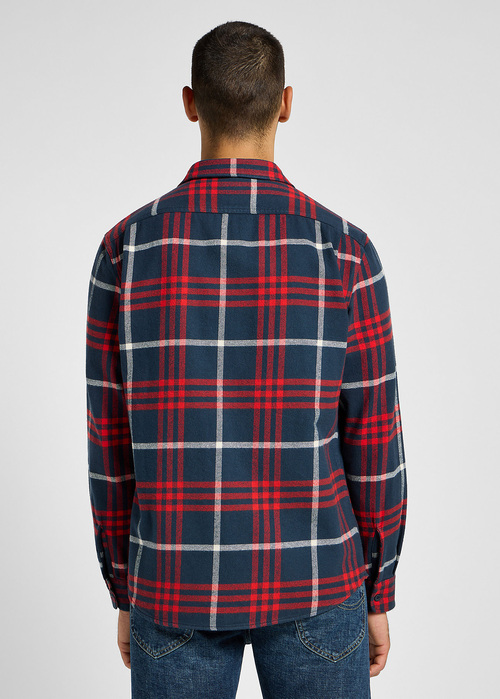 Lee Worker Shirt 20 Rivet Navy Check - 112355647