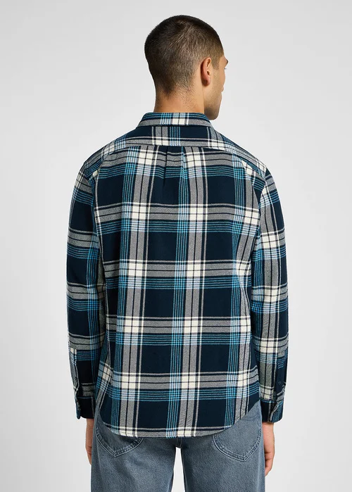 Lee Riveted Shirt Inky Blue Check