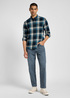 Lee Riveted Shirt Inky Blue Check - 112355754