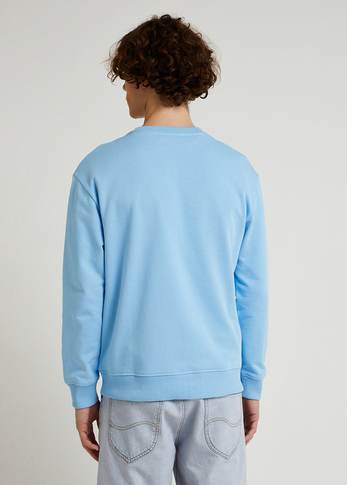 Lee Seasonal Logo Sweatshirt Shasta Blue - LL23FWA32