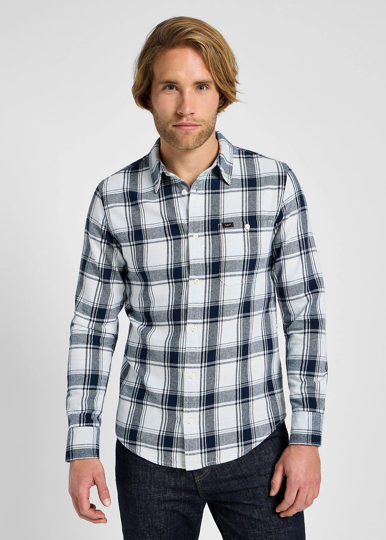 Lee Leesure Shirt Cloud Check
