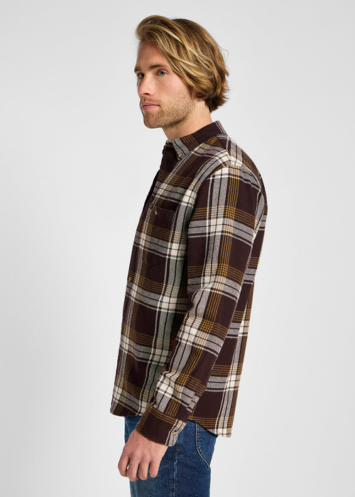 Lee Riveted Shirt Beet Check - 112355758