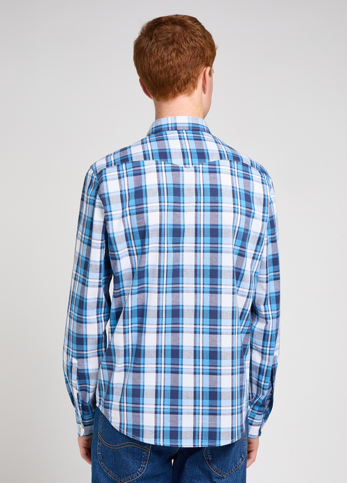 Lee Regular Shirt Atantic Bright White Check - 112349505