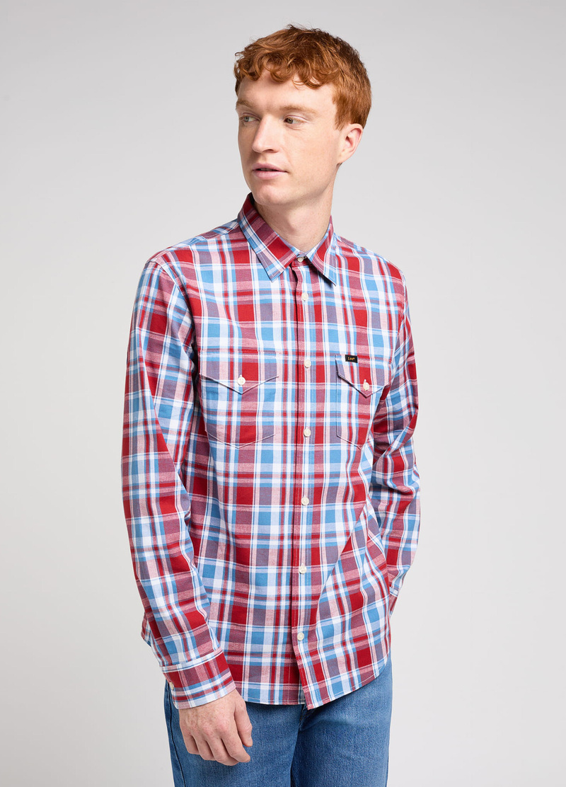 Lee Regular Shirt Garnet Shore - 112349504