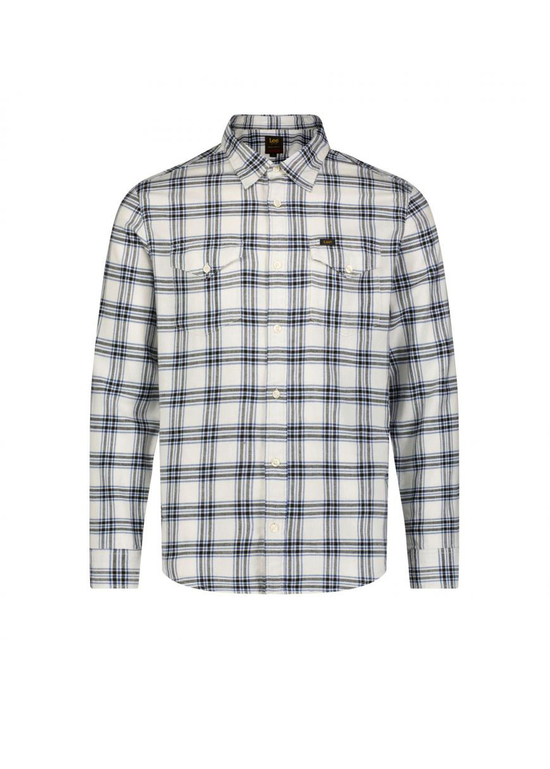 Lee Regular Shirt Ecru Check - 112355696