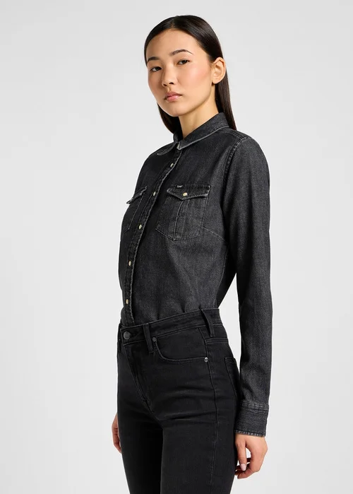 Wrangler Regular Western Shirt Black Darks